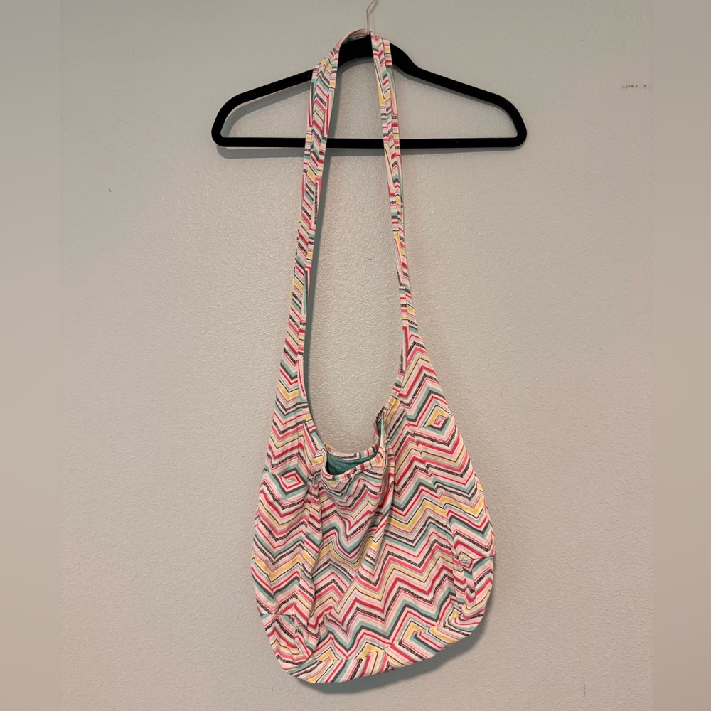 thirty-one Multicolor Chevron Shoulder Bag in Pink, Yellow, Blue, Green, Cream